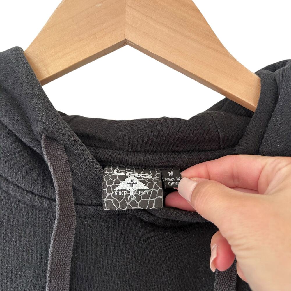 LRG Black Spell Out Hoodie Sz M - Picture 2 of 7